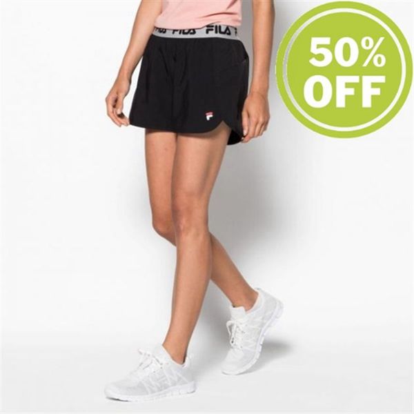 Fila Ponce Sporty Women's Shorts - Black,NZ 801-27681